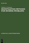 Book cover for Investigation Methods for Inverse Problems