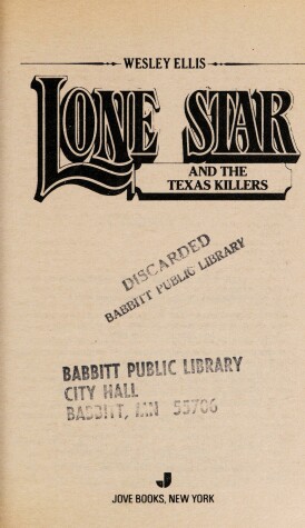 Book cover for Lone Star 86/Texas KI