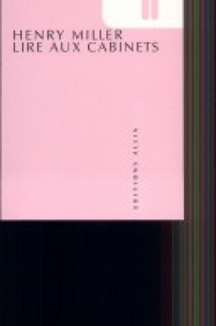 Cover of Lire aux cabinets