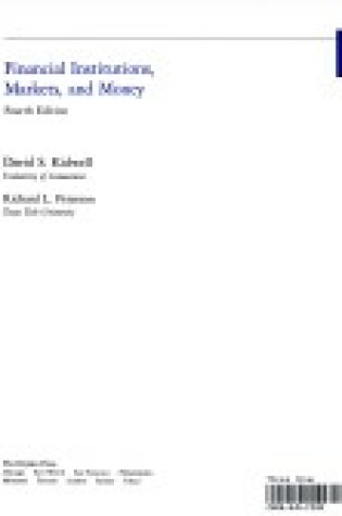 Cover of Kidwell Financl Institutns:Markets/Money 4e