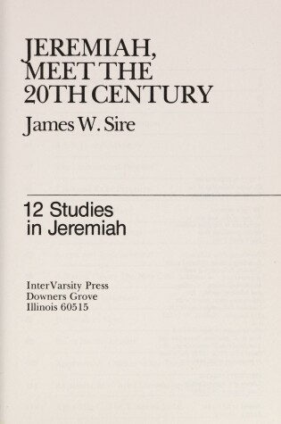 Cover of Jeremiah, Meet the 20th Century