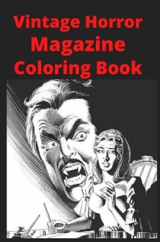 Cover of Vintage Horror Magazine Coloring Book