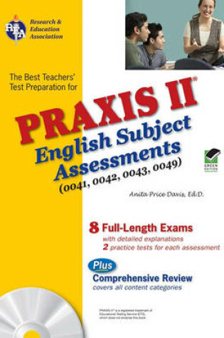 Cover of PRAXIS II: English Subject Assessment 0041,0042,0043,0049