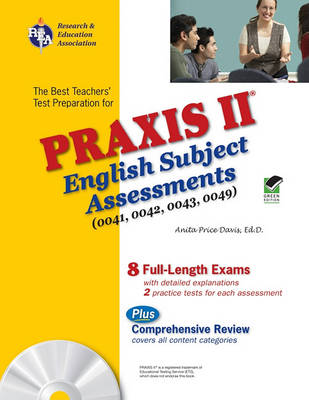 Book cover for PRAXIS II: English Subject Assessment 0041,0042,0043,0049