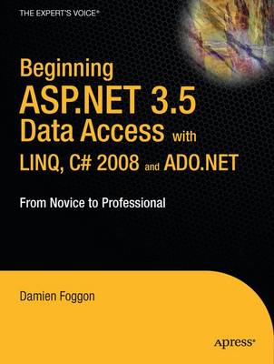 Book cover for Beginning ASP.NET 3.5 Data Access with LINQ, C# 2008, and ADO.NET