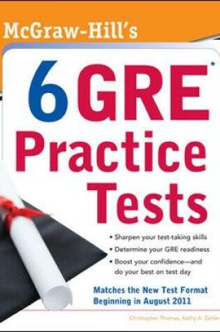Cover of McGraw-Hill's 6 GRE Practice Tests