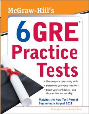 Book cover for McGraw-Hill's 6 GRE Practice Tests