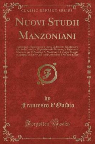 Cover of Nuovi Studii Manzoniani