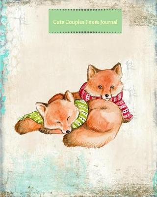 Book cover for Cute Couples Foxes Journal