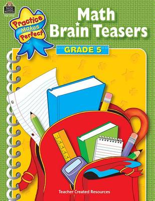 Book cover for Math Brain Teasers Grade 5