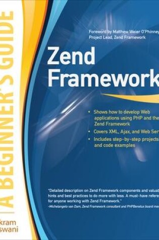 Cover of Zend Framework, A Beginner's Guide