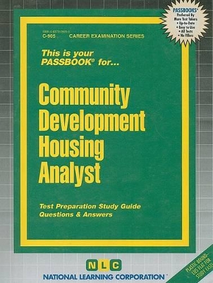 Book cover for Community Development Housing Analyst