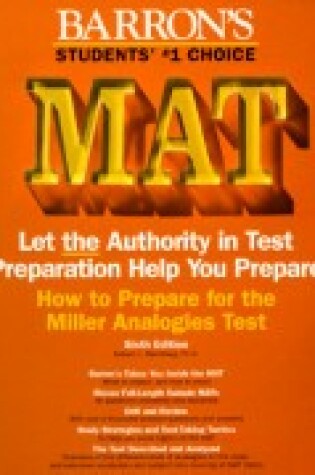 Cover of How to Prepare for the Mat Miller Analogies Test
