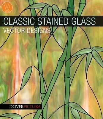 Book cover for Classic Stained Glass Vector Designs