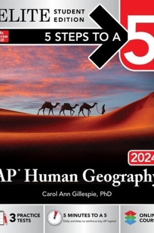 Cover of 5 Steps to a 5: AP Human Geography 2024 Elite Student Edition