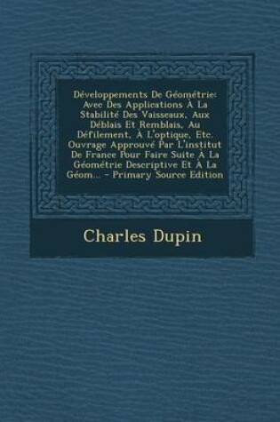 Cover of Developpements de Geometrie