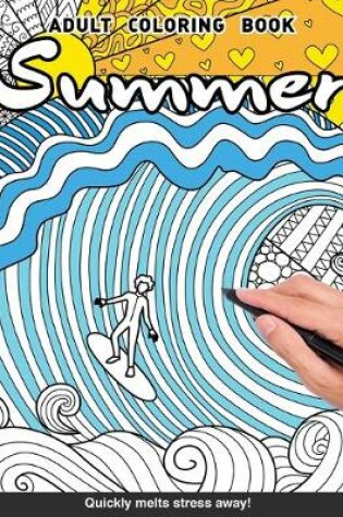 Cover of Summer Adults Coloring Book