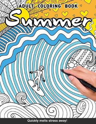 Book cover for Summer Adults Coloring Book