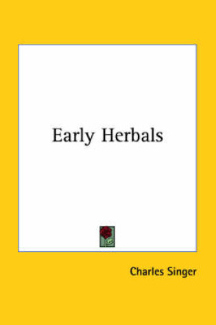 Cover of Early Herbals