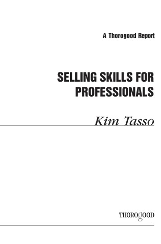 Cover of Selling Skills for Frofessionals