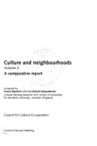 Cover of A Culture and Neighbourhoods