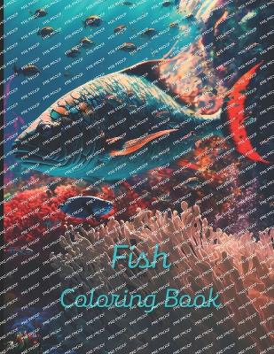 Book cover for Fish Coloring Book