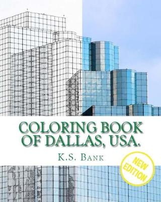 Book cover for Coloring Book of Dallas, USA. New Edition.