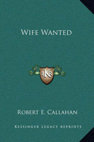 Cover of Wife Wanted