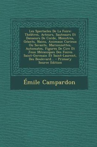 Cover of Les Spectacles de La Foire