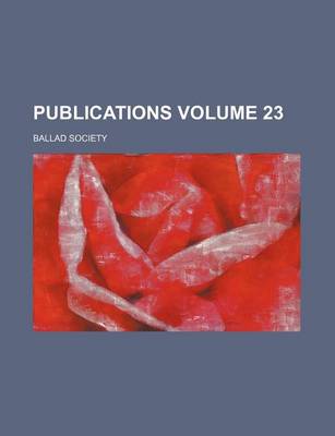 Book cover for Publications Volume 23