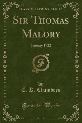 Book cover for Sir Thomas Malory