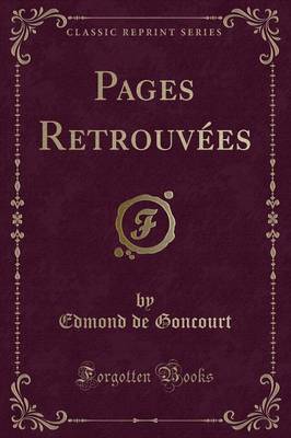 Book cover for Pages Retrouvees (Classic Reprint)