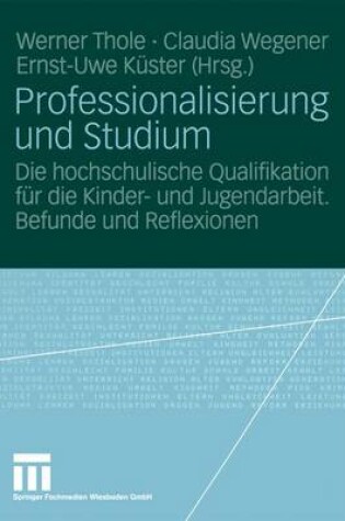 Cover of Professionalisierung Und Studium