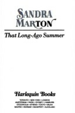 Cover of That Long-Ago Summer