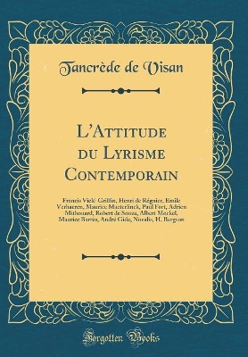 Book cover for L'Attitude Du Lyrisme Contemporain