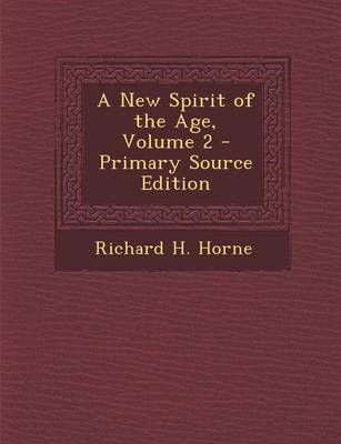 Book cover for A New Spirit of the Age, Volume 2