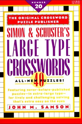 Cover of Simon & Schuster Large Type Crosswords