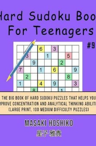Cover of Hard Sudoku Book For Teenagers #9