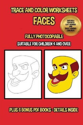 Cover of Trace and color worksheets (Faces)