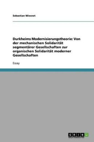 Cover of Durkheims Modernisierungstheorie