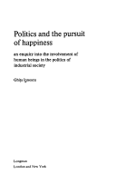 Book cover for Politics and the Pursuit of Happiness