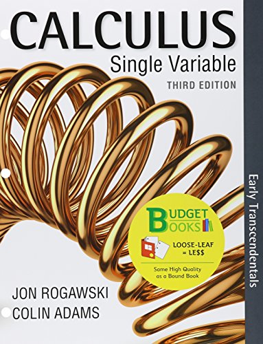 Book cover for Loose-Leaf Version for Calculus Early Transcendentals Single Variable 3e & Launchpad for Rogawski's Calculus: Early Transcendentals (Twelve Month Access)