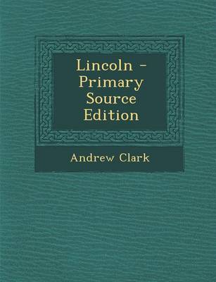 Book cover for Lincoln - Primary Source Edition