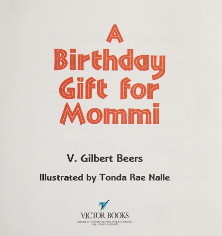 Book cover for A Birthday Gift for Mommi