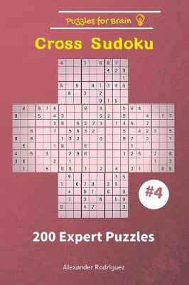 Book cover for Puzzles for Brain - Cross Sudoku 200 Expert Puzzles vol. 4