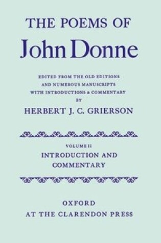 Cover of Volume II: Introduction and Commentary