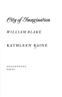 Book cover for Golgonooza, City of Imagination
