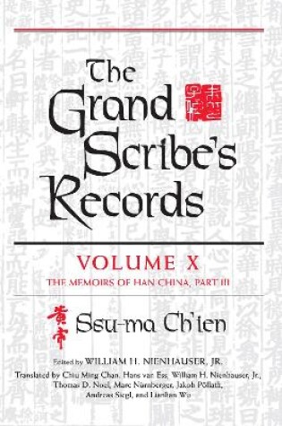 Cover of The Grand Scribe's Records, Volume X