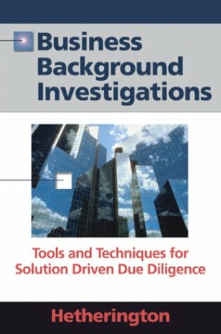 Cover of Business Background Investigations