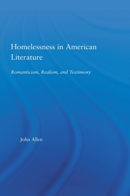 Cover of Homelessness in American Literature